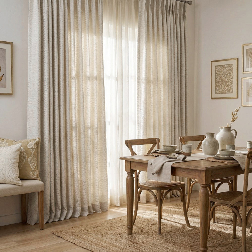 Grace Delicate Diamond Custom Curtains