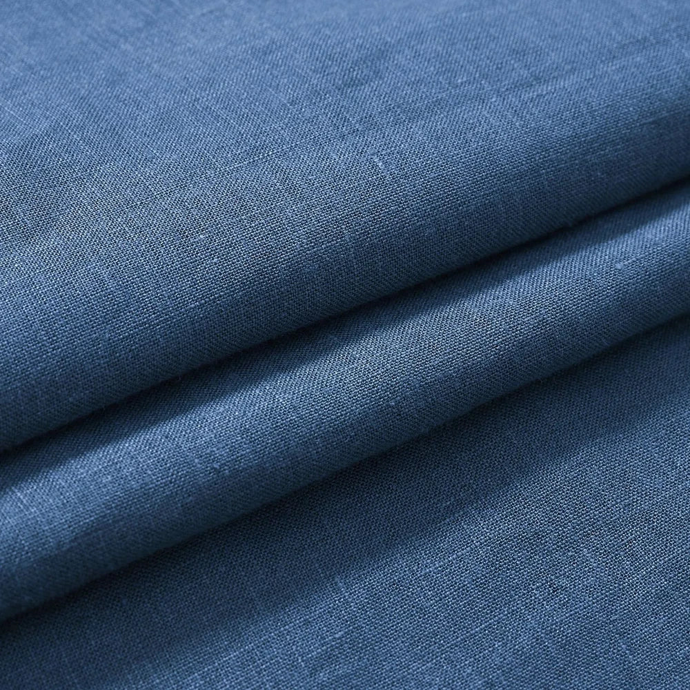Grasso Green 100% Linen Sheer Curtains