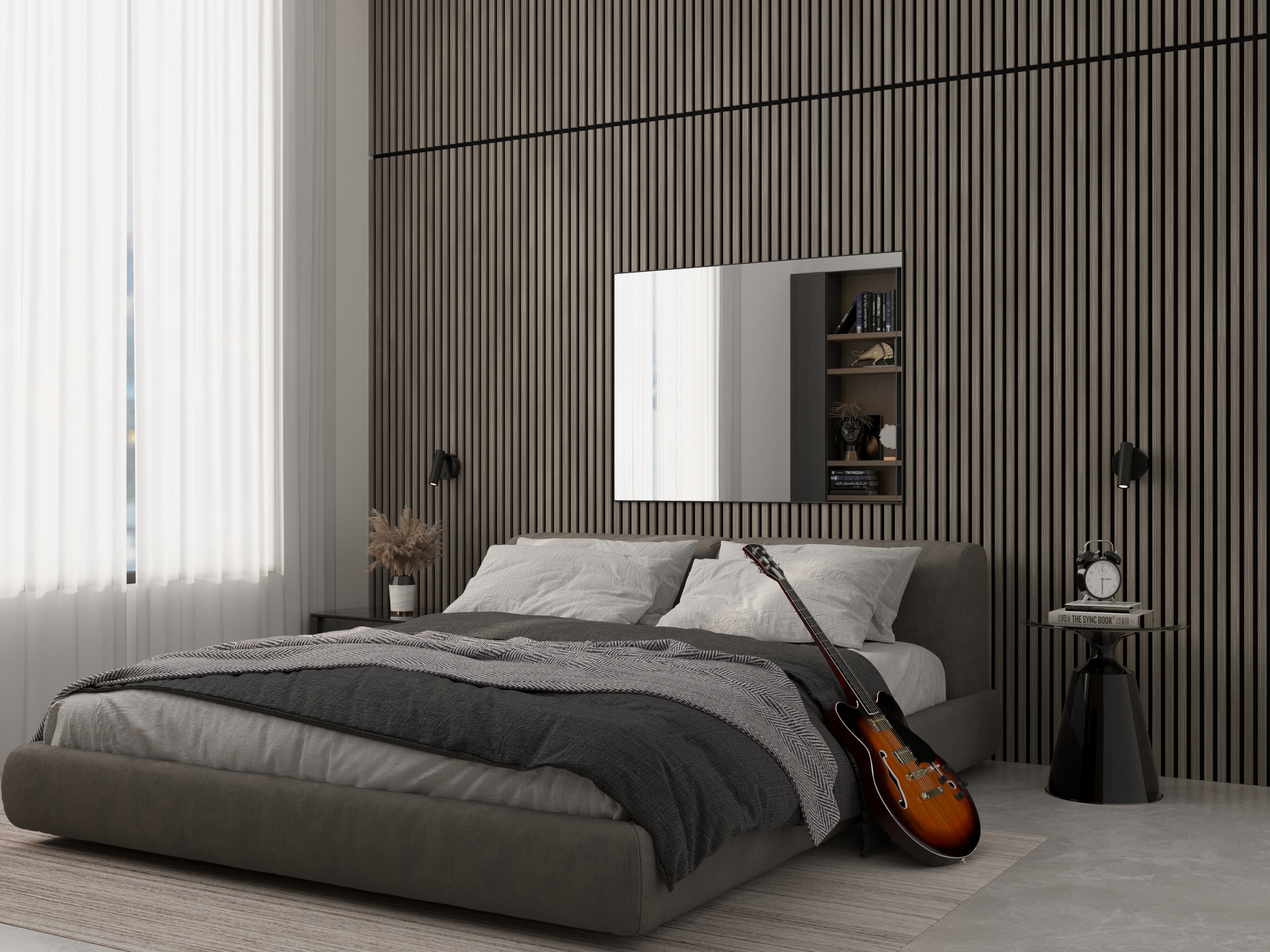 2-Pack Acoustic Wall Panels – Gray