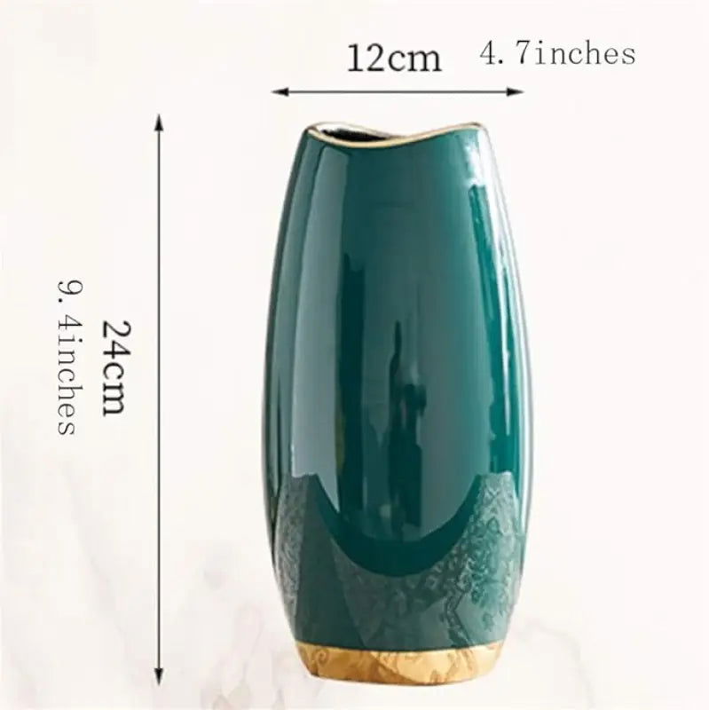 Green Ceramic Vase-4