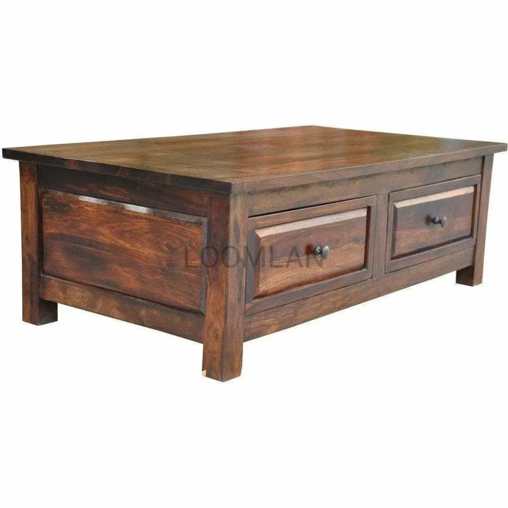 Greeth Wood Storage Coffee Table