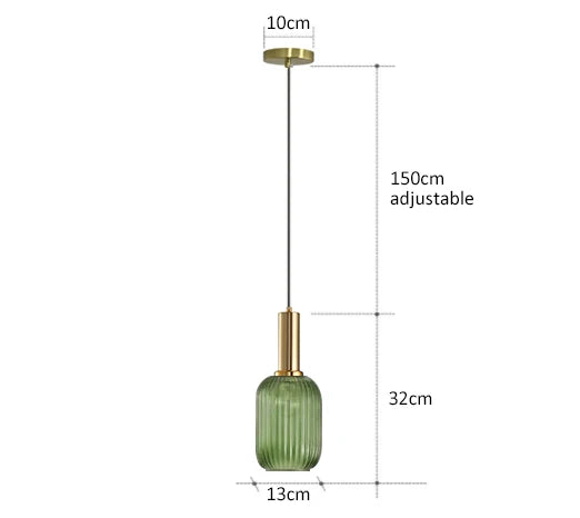 DecorBites™ Glass Pendant Lights LED Hanging