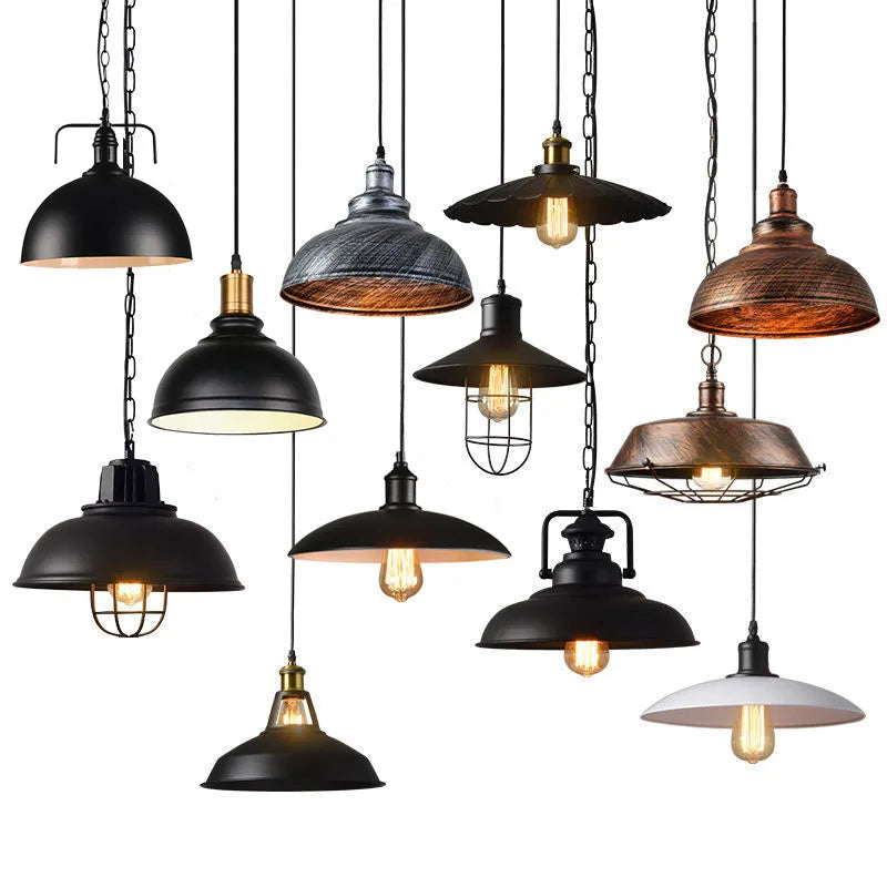 DecorBites™ Pendant Light Dome Shape Industrial