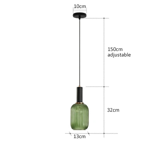 DecorBites™ Glass Pendant Lights LED Hanging