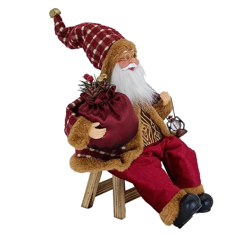Deluxe Hanging Santa Claus Christmas Figurine-0
