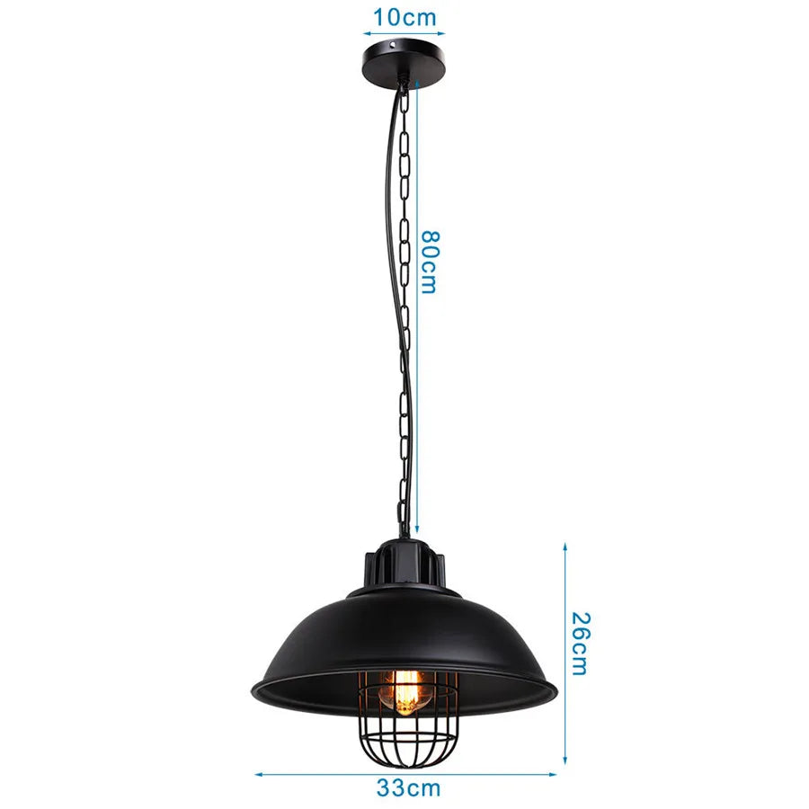 DecorBites™ Pendant Light Dome Shape Industrial