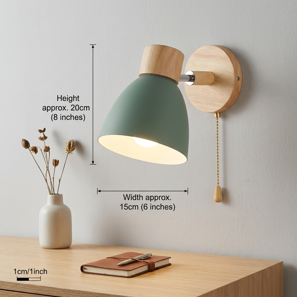 Minimalist Wall Light with Pull Chain LED Wall Lamp