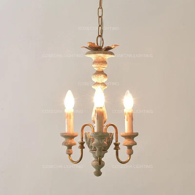 Vintage Wooden Chandeliers - Retro Suspension Lighting for Kitchen, Baby Room, Nursery, Loft, and Kids' Indoor Decor