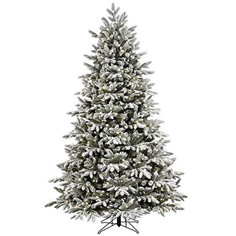 Snow Christmas Tree with LED Lights for Holiday Decor-0