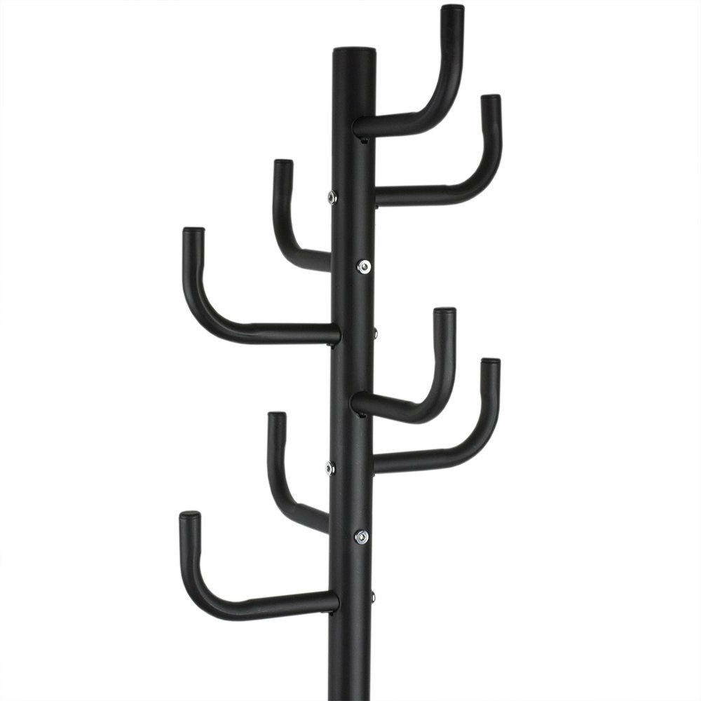 Black Metal Coat Rack Entry Hall Tree Hat Rack-1