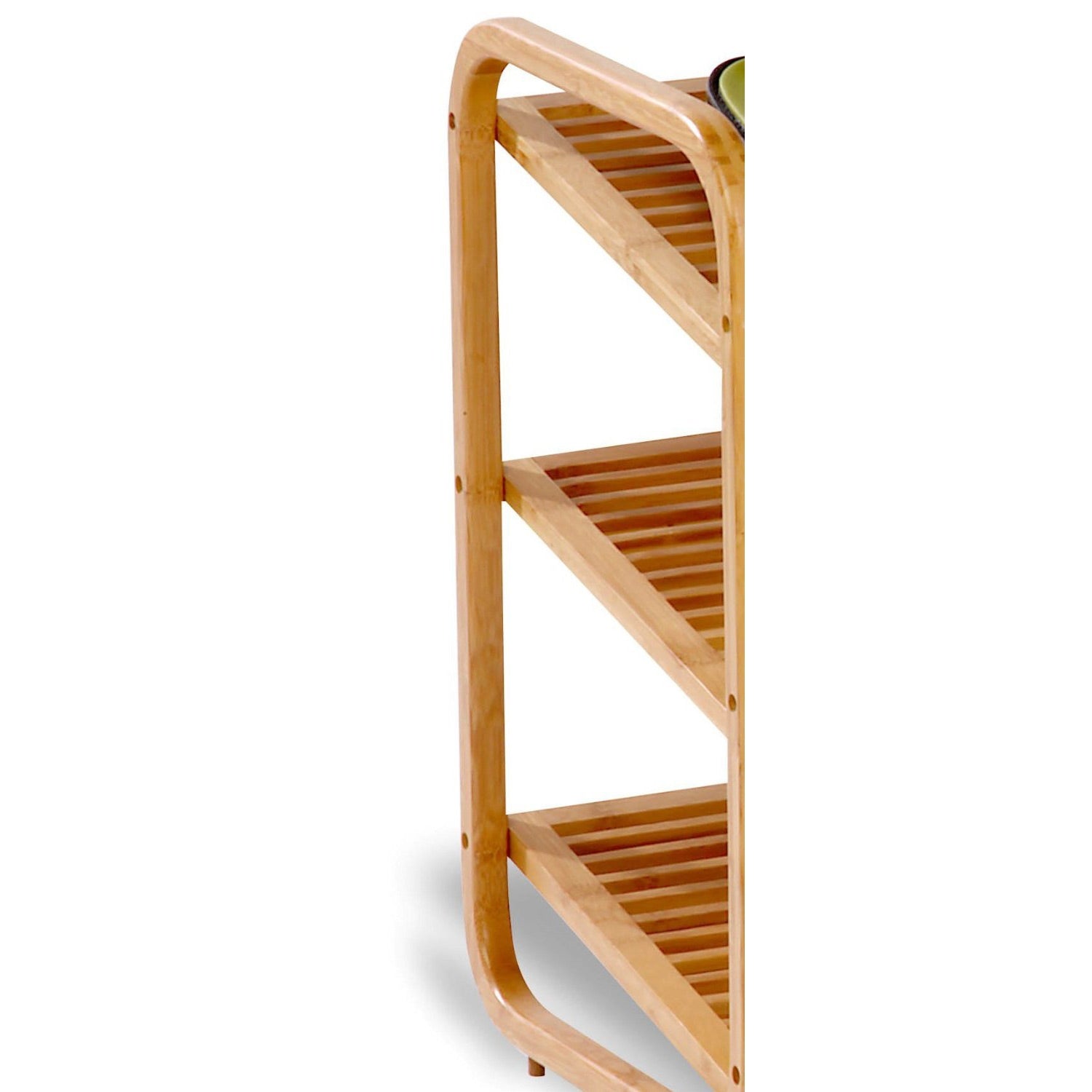 3-Tier Bamboo Shoe Rack Shelf  - Holds 9-12 Pairs of Shoes-3