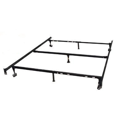 Heavy Duty 7-Leg Metal Bed Frame / Adjust to fit Twin, Full, & Queen-0