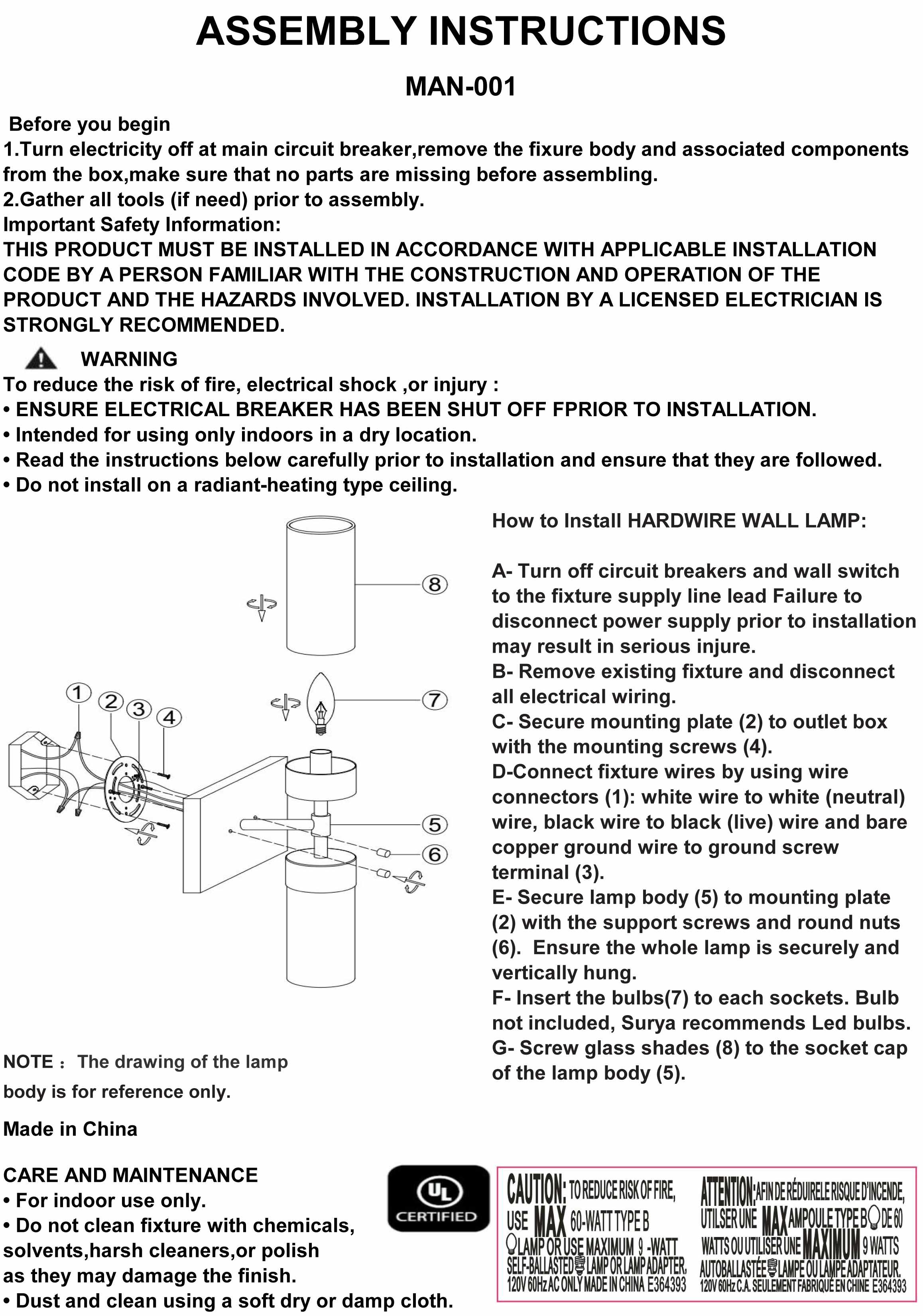 Hlybokaye Wall Sconce-1