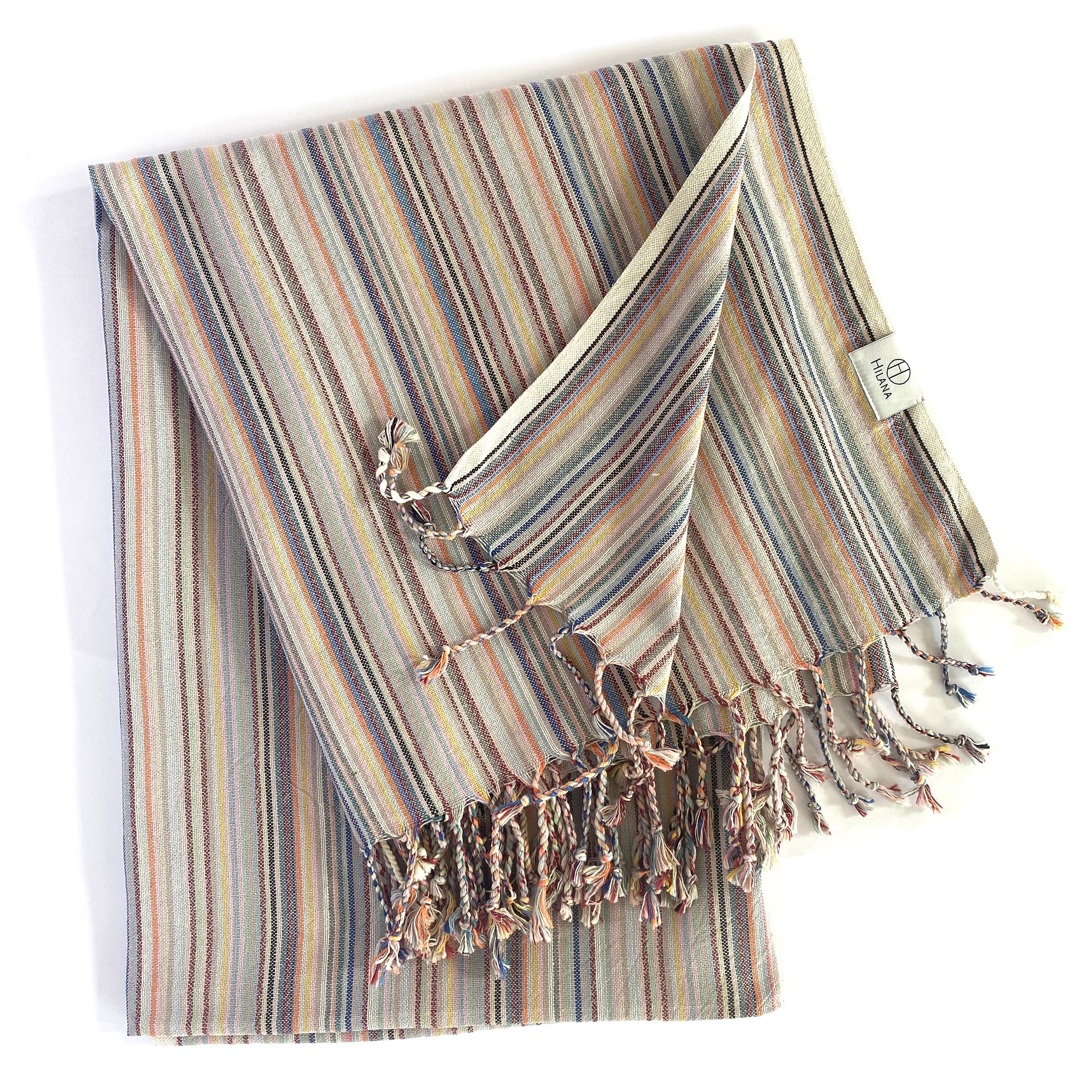 Casablanca Sustainable Striped Turkish Towel / Blanket-0