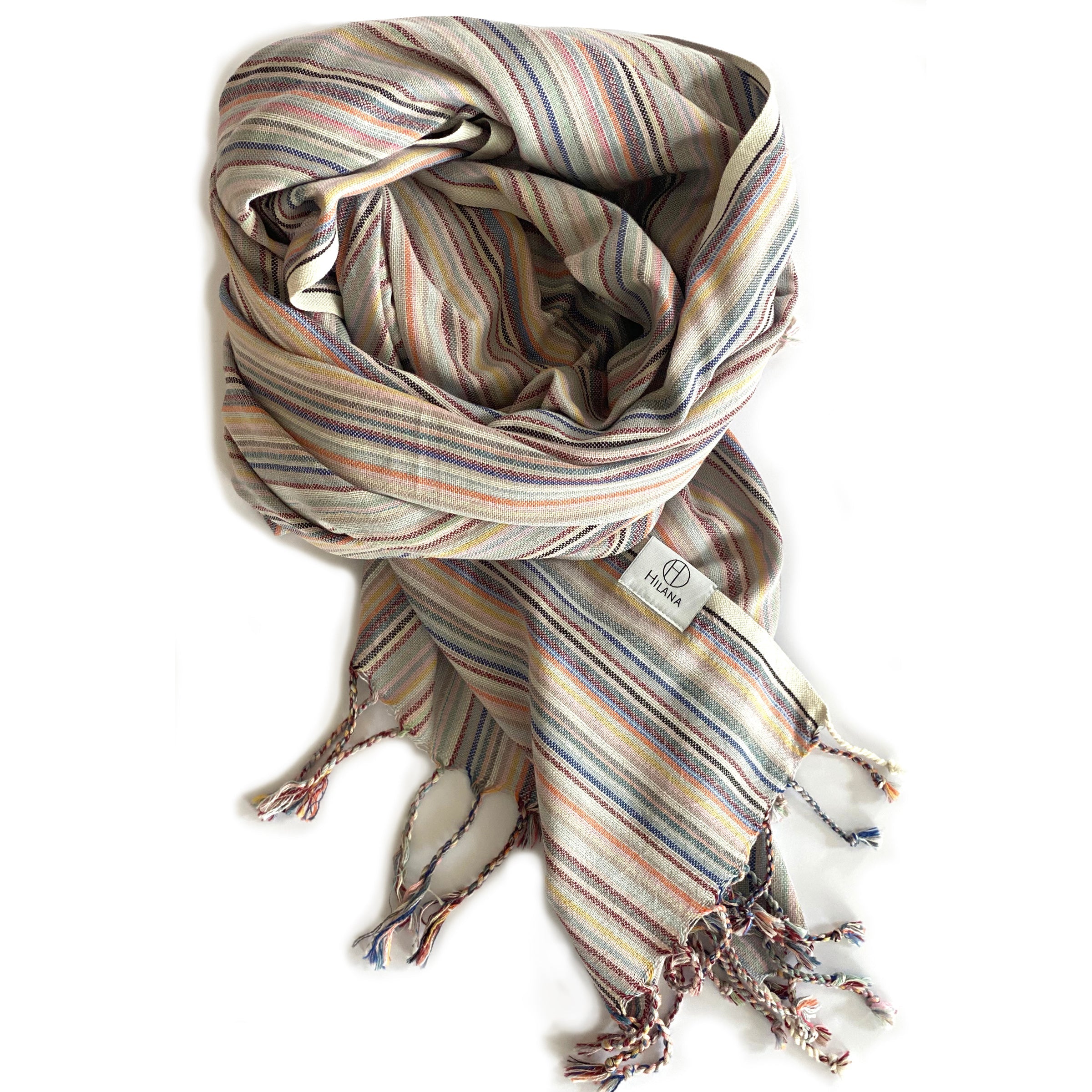 Casablanca Sustainable Striped Turkish Towel / Blanket-1