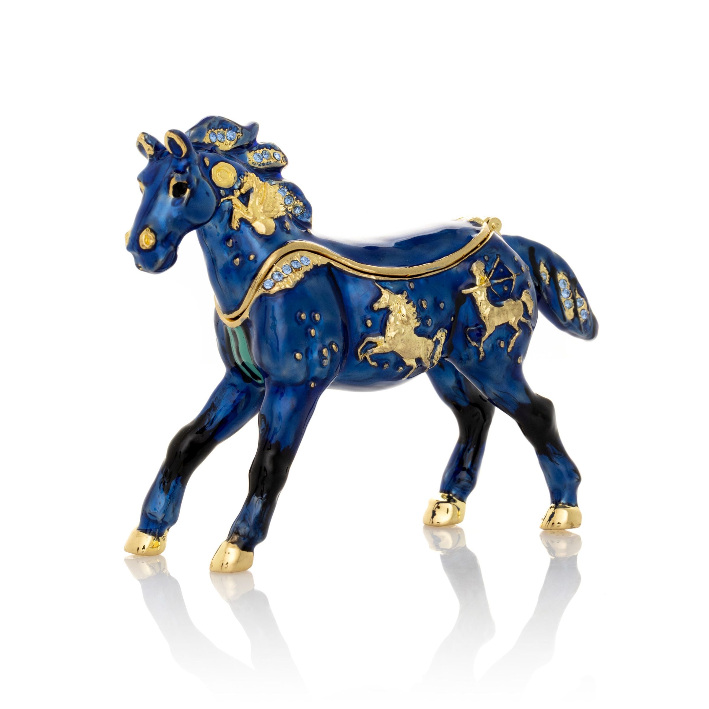 Blue Horse trinket box-0