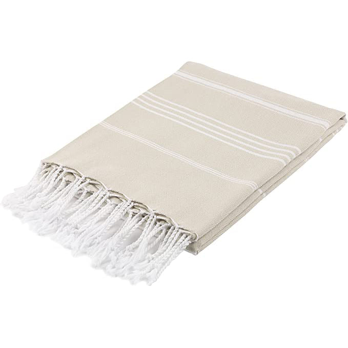 Pure Series Sustainable Turkish Towel Beige-1