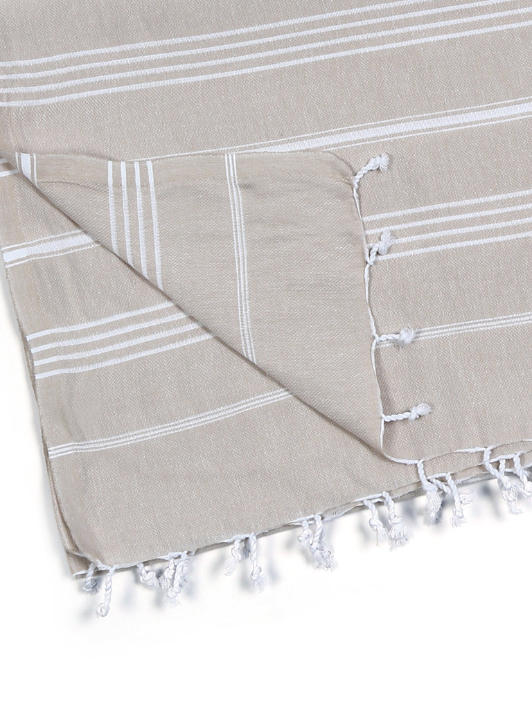 Pure Series Sustainable Turkish Towel Beige-3