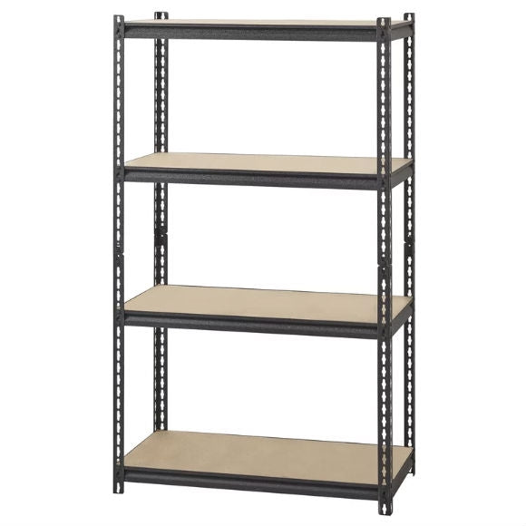 Heavy Duty 4-Shelf Black Storage Rack Shelving Unit-1