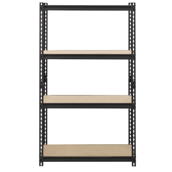 Heavy Duty 4-Shelf Black Storage Rack Shelving Unit-2