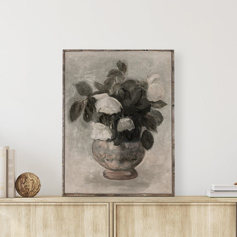 Vintage Flower Art Painting A71-0