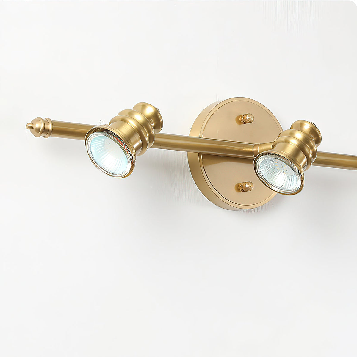 Vantage Series | Brass Linear Spotlight Bar with MR16 LED Heads for Vanity Lighting