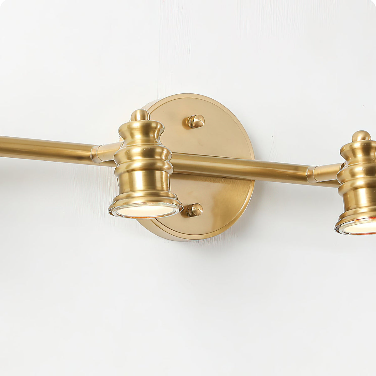 Vantage Series | Brass Linear Spotlight Bar with MR16 LED Heads for Vanity Lighting