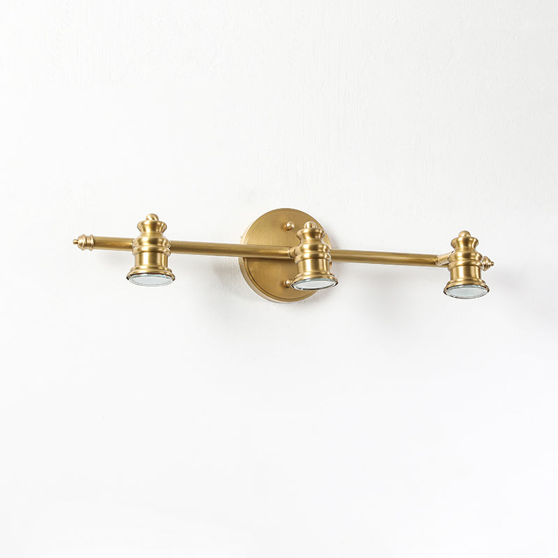 Vantage Series | Brass Linear Spotlight Bar with MR16 LED Heads for Vanity Lighting
