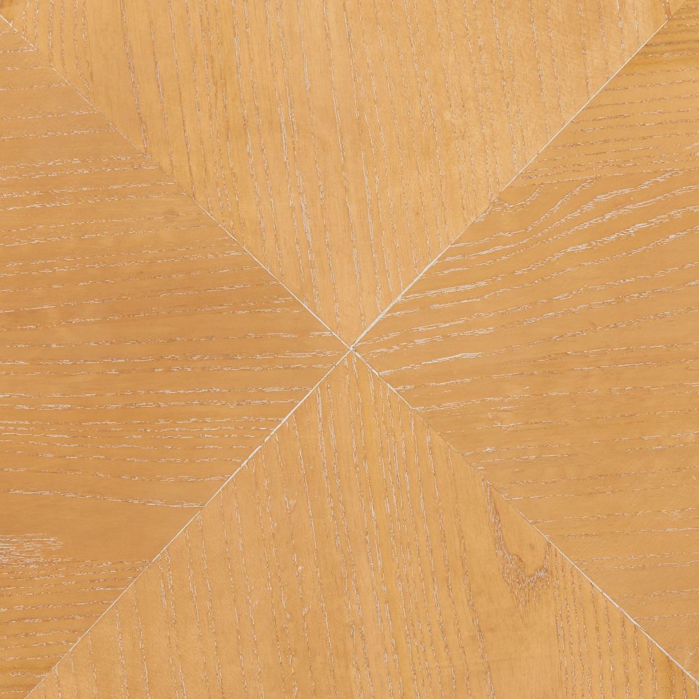 Halva Natural Wood Top Round Side Table