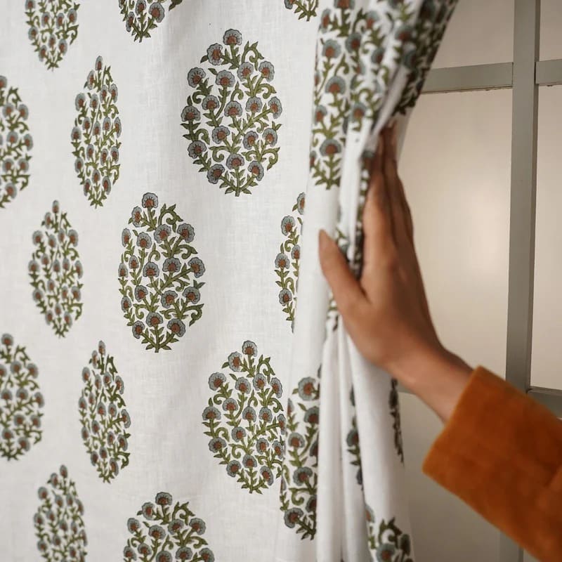 Indian Elegant Ring Window Curtain - Gudhal