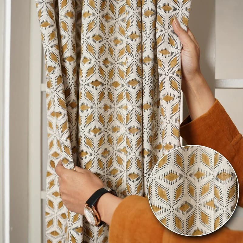 Indian Linen Rod Pocket Curtain || Shatkon