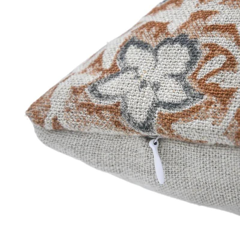 Chudamani Block Print Linen Cushion Cover