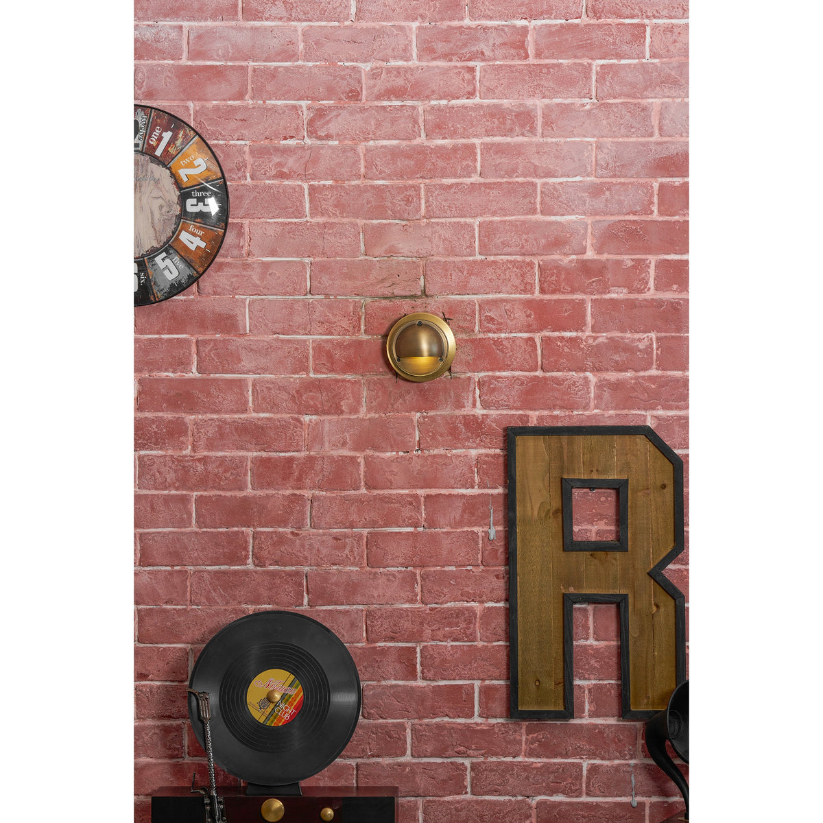 Hardy | Solid Brass Outdoor Wall Sconce with Patina | Compact Porch Light for Entryways