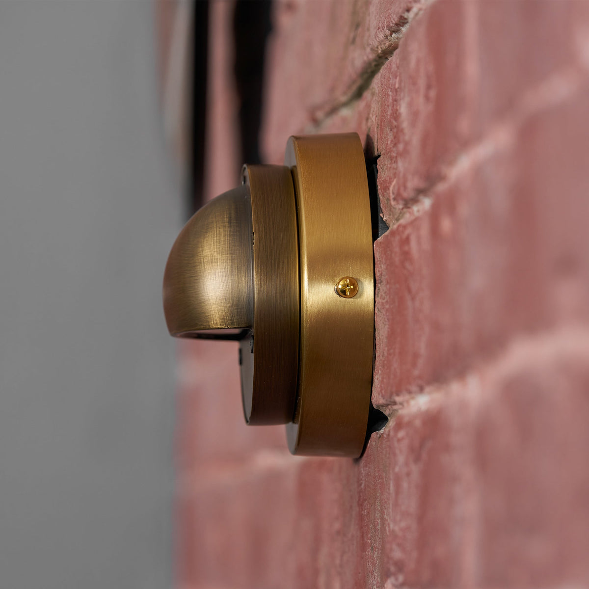 Hardy | Solid Brass Outdoor Wall Sconce with Patina | Compact Porch Light for Entryways
