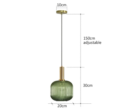 DecorBites™ Glass Pendant Lights LED Hanging