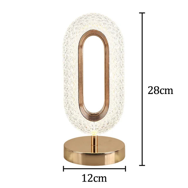 Nordic LED Crystal Table Lamp For Home Room Decoration Accessories Bedroom Bedside Lights Indoor Lighting Desk Lamps Furniture-6