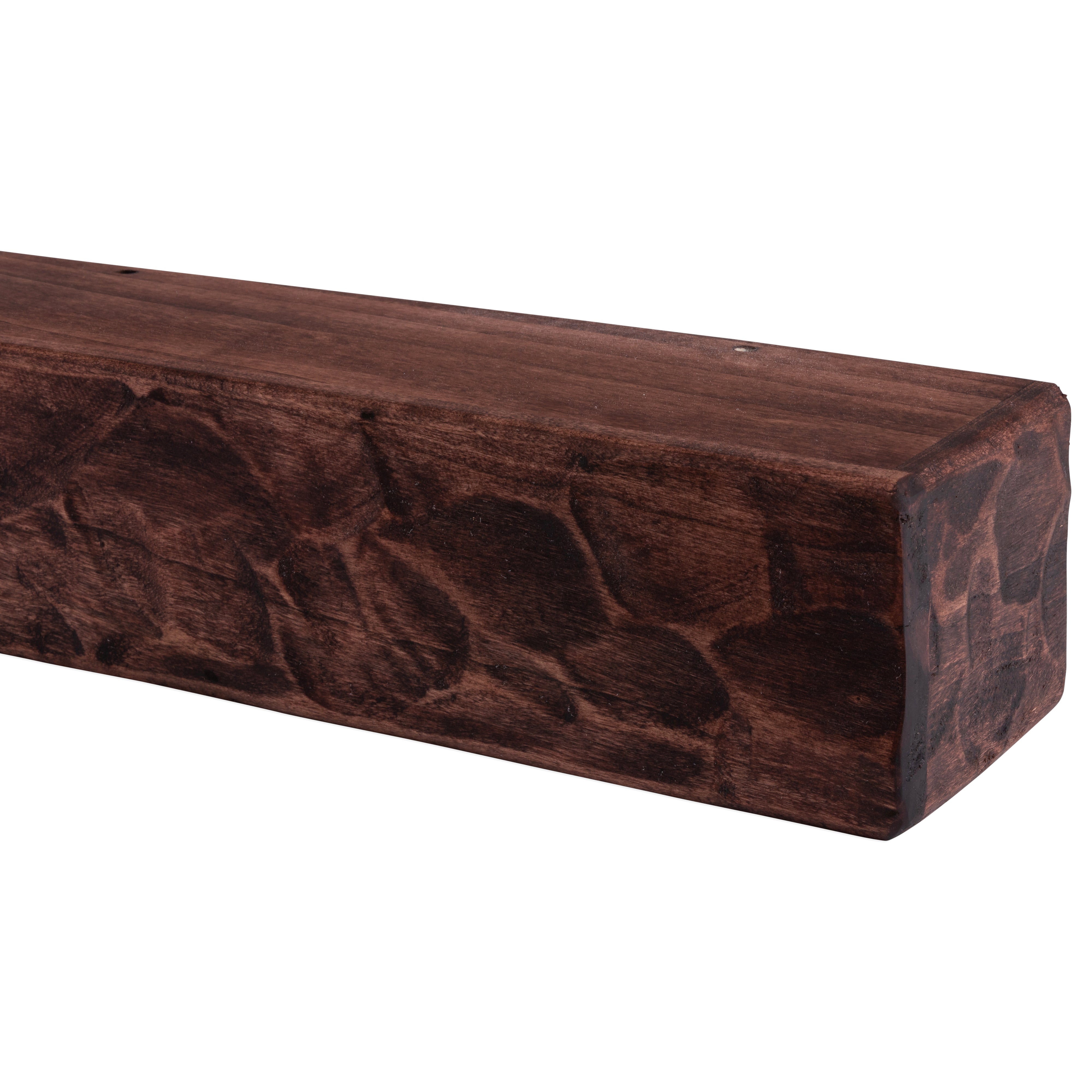 Rough Hewn Poplar Fireplace Mantel Shelf