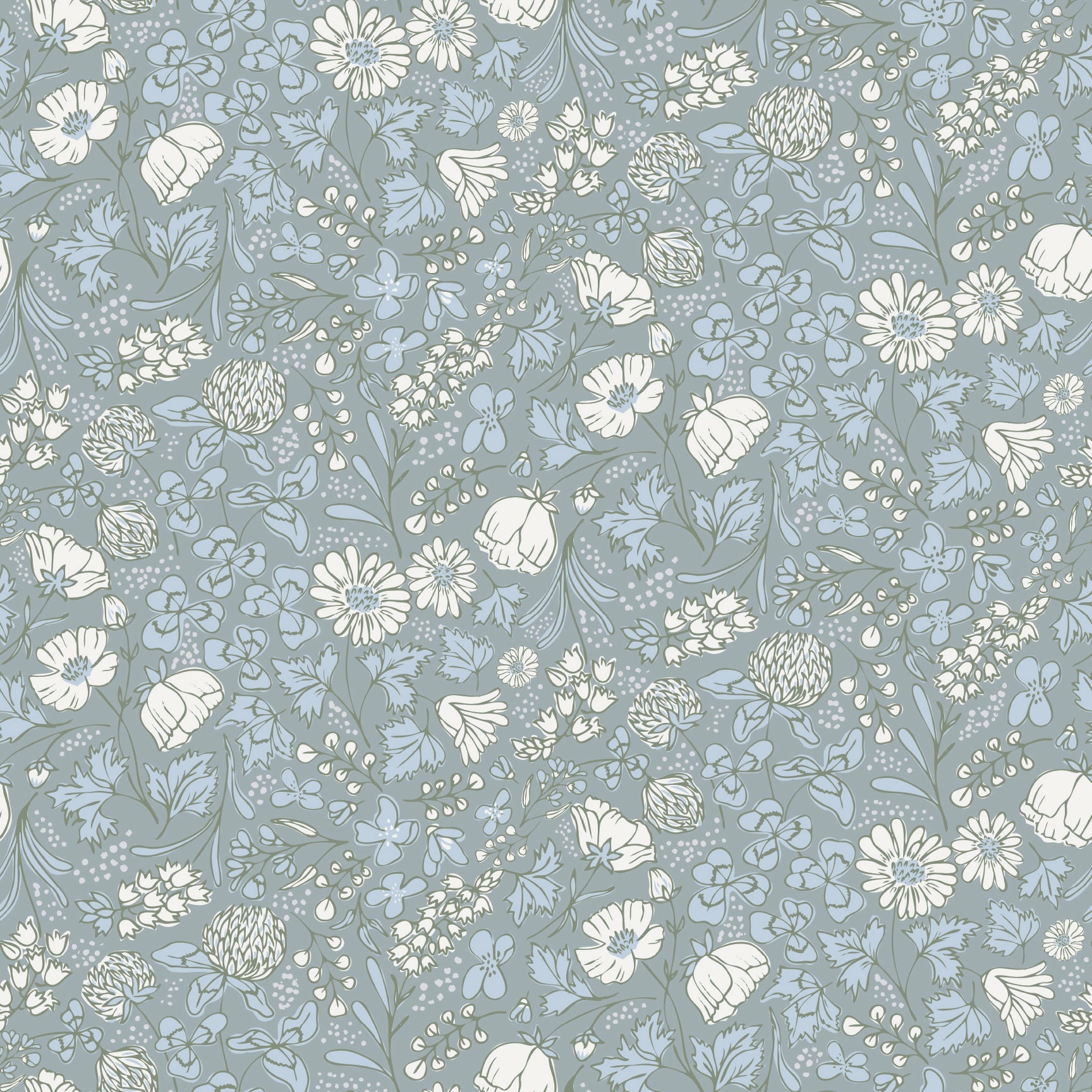 Holles Wallpaper by The Bright Leaf Design