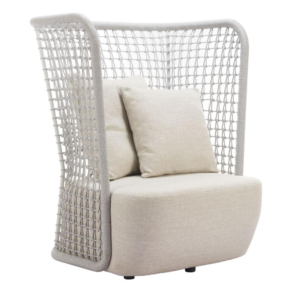Hudu Olefin Fabric Outdoor Accent Chair