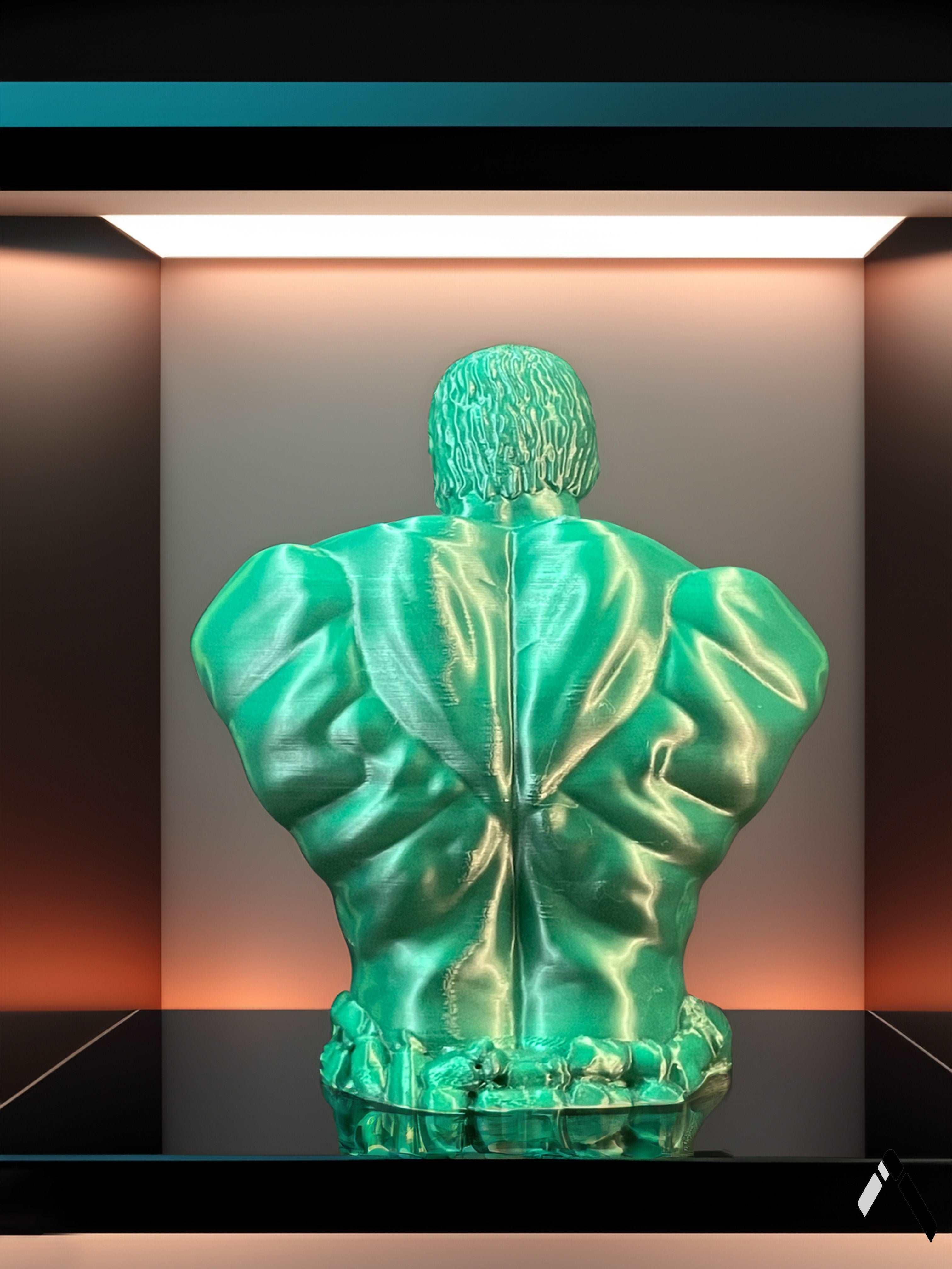 Hulk Bust Sculpture - Green-2