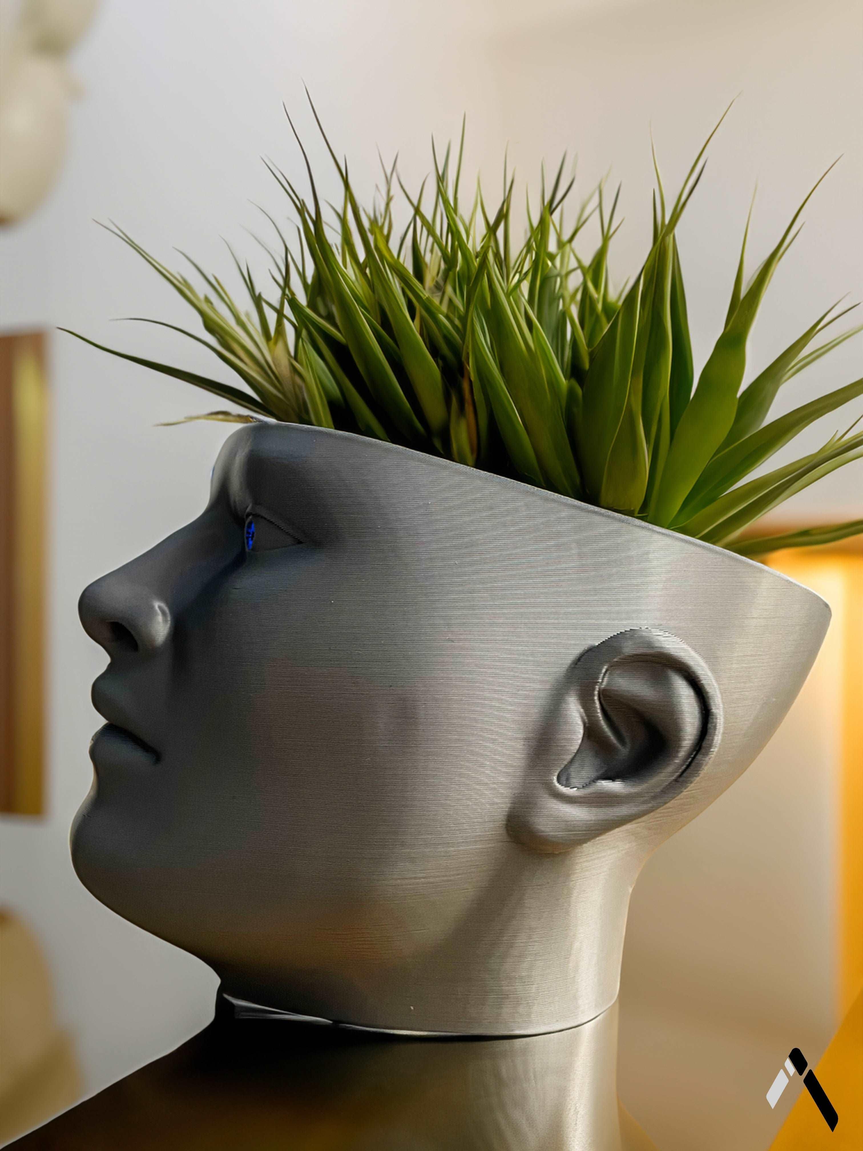 Human Head Planter Pot-0