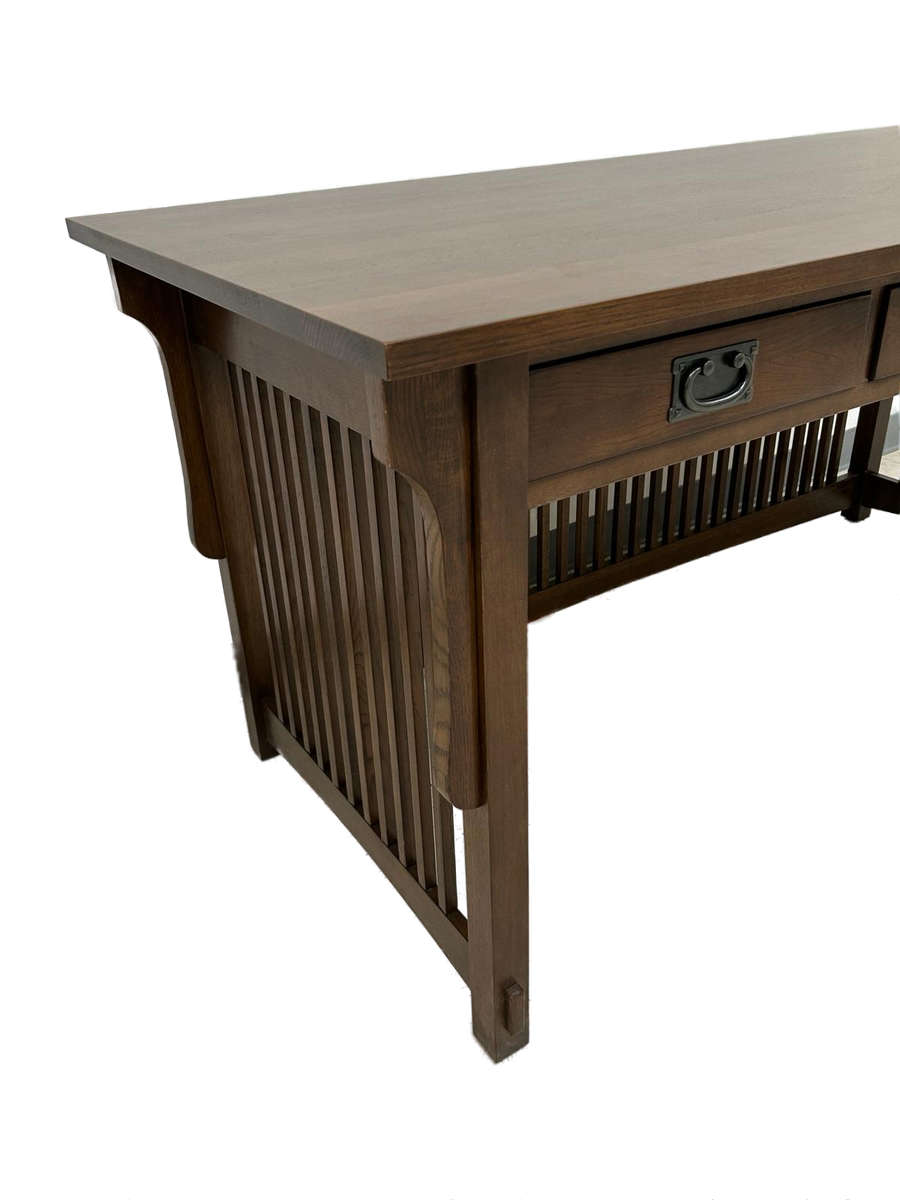 Mission Crofter 3 Drawer Library Desk - Walnut