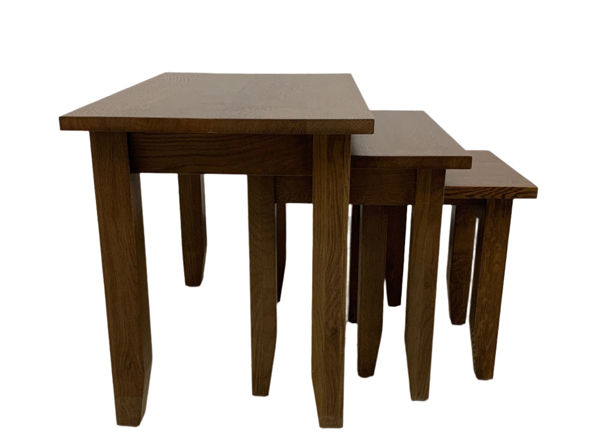 Mission Oak Nesting Tables - Set of 3