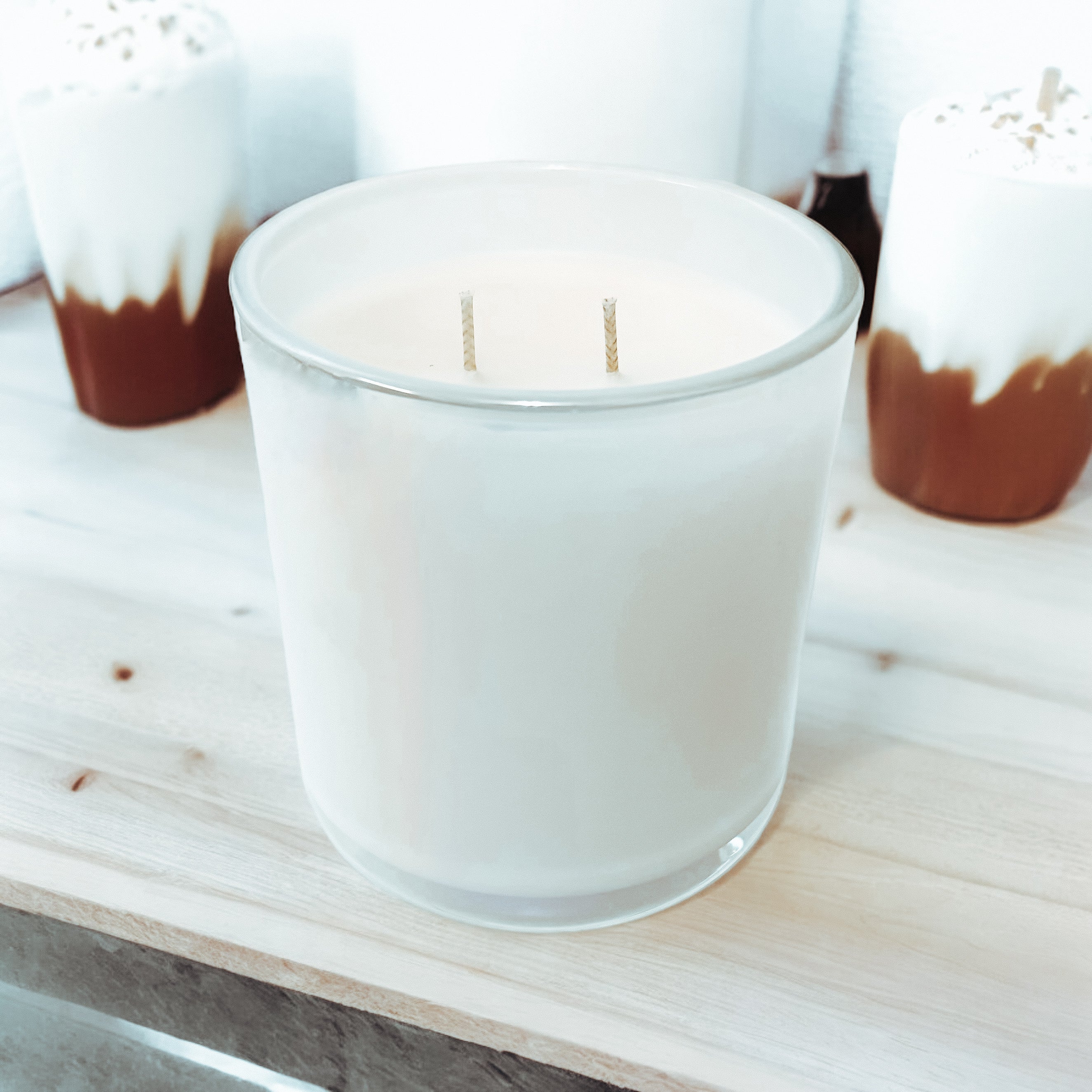 Zero Cal Milkshake Scent Candle Inspired by BBW Salted Pretzel-0