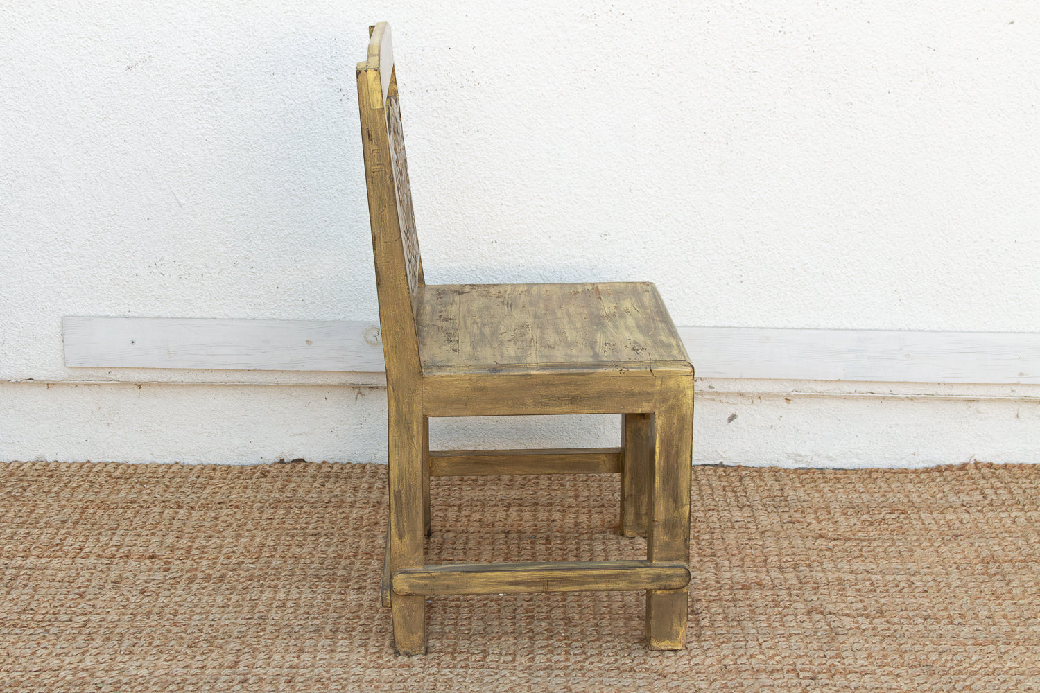 Carved Spanish Colonial Crest Chair