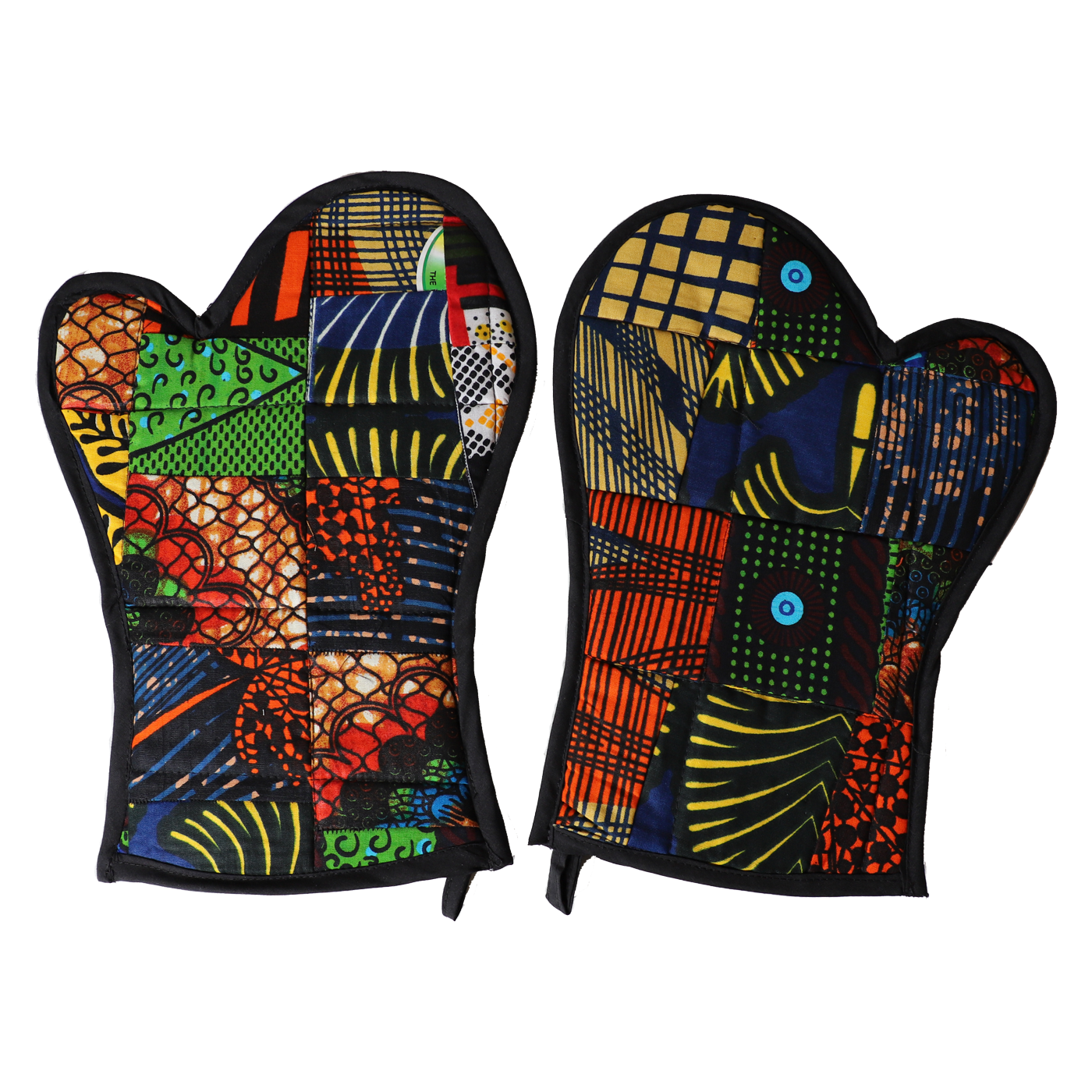 Oven Mitts Kitenge Patch | Hand Sewn-2