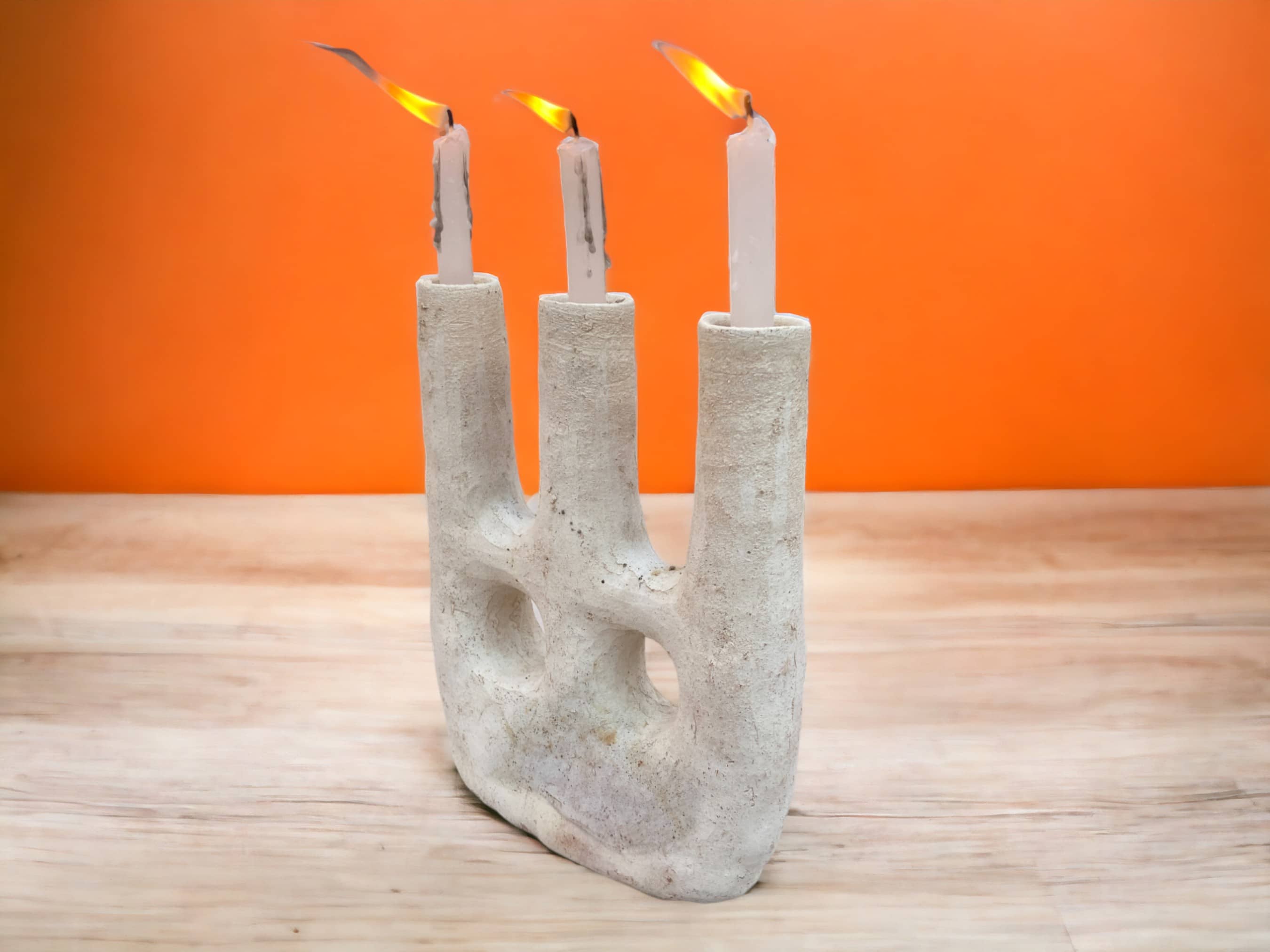 Elevate Your Decor with Tamegroute Twin Arc Candle Holder/Vase - Double Eye-1