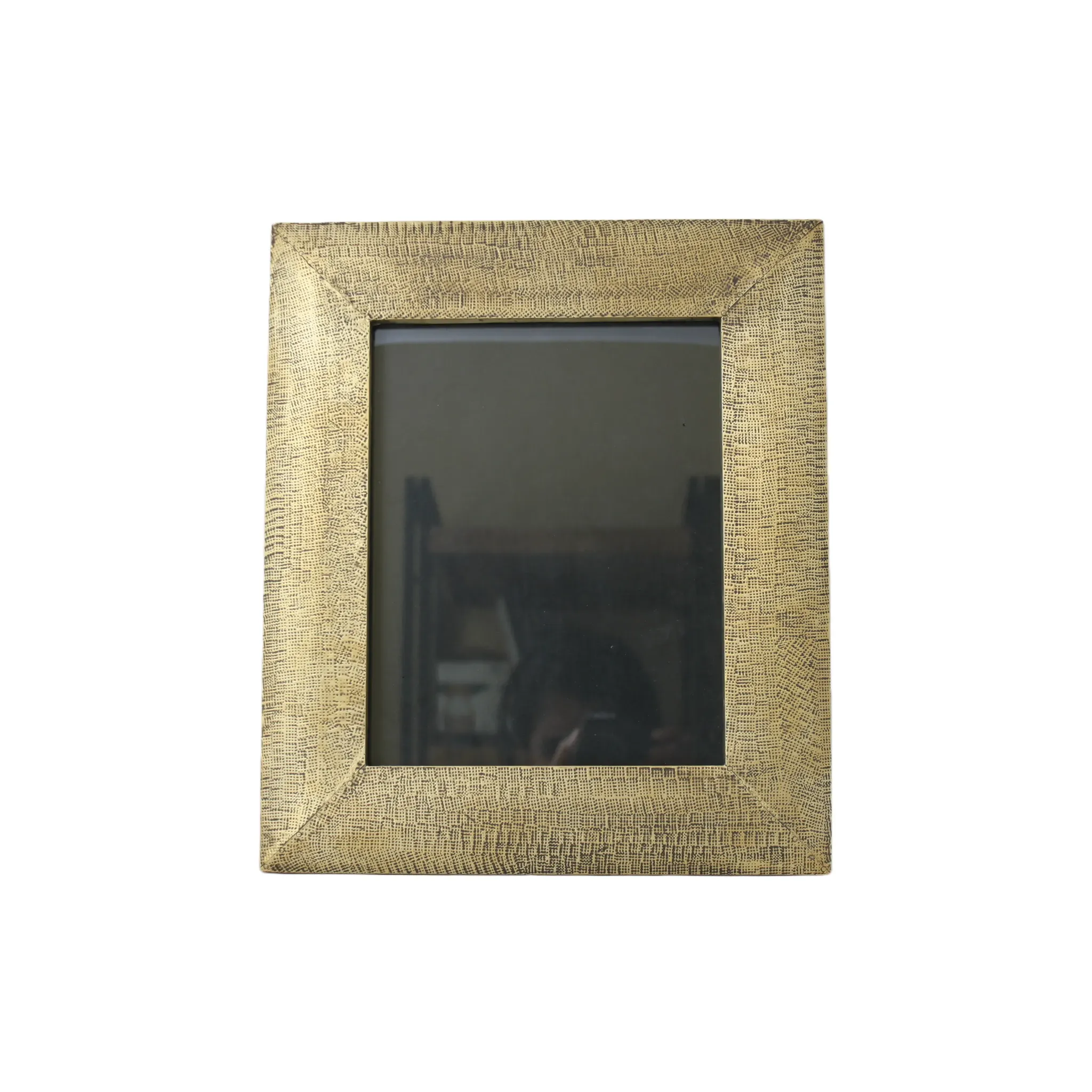 3 Piece Brass Clad Wood Picture Frame Set