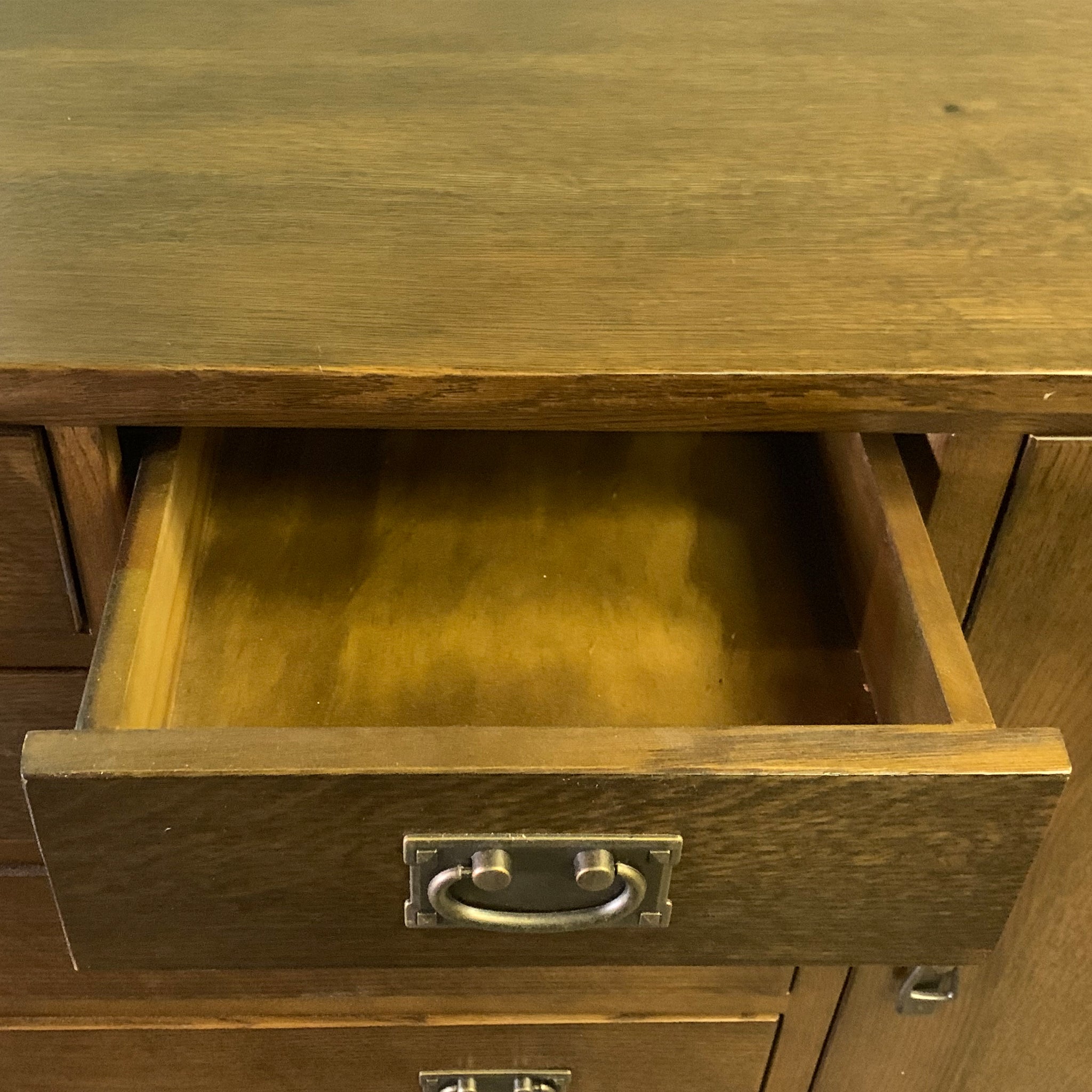 Mission 7 Drawer Sideboard with 2 Doors - Walnut (AW) - 82"
