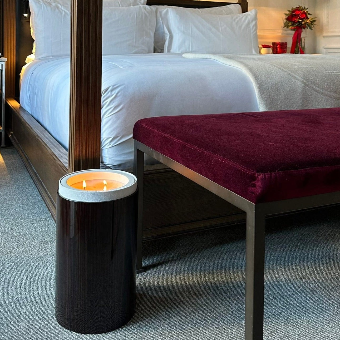 Large Home Candle, Zebrano-2